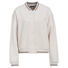 Damen Sweatjacke mit Druckknöpfen beige