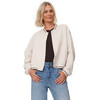 Damen Sweatjacke mit Druckknöpfen