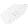 5 Damen Slips im sportlichen Look weiss