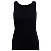 Damen Bustier-Top in Feinripp-Qualität schwarz