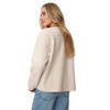 Damen Teddyjacke mit Druckknopfleiste
