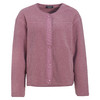 Damen Teddyjacke mit Druckknopfleiste rosa