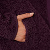 Damen Teddyjacke mit Druckknopfleiste