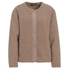 Damen Teddyjacke mit Druckknopfleiste
