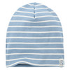 Kinder Beanie mit Rippstruktur blau