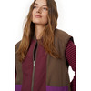 Damesvest met twee kanten en teddypluche