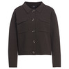 Damen Strickjacke mit Taschen dunkelbraun
