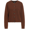 Damen Strickjacke mit Woll-Anteil braun