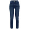Damen Slim-Jeans mit Used-Waschung