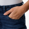 Damen Slim-Jeans mit Used-Waschung