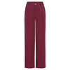 Damen Bundfaltenhose mit Bügelfalten dunkelrot
