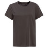Damen T-Shirt im Basic-Look dunkelbraun