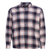 Herren Flanellhemd rosa / dunkelblau