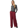 Damen Merino-Langarmshirt mit V-Ausschnitt