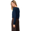 Damen Merino-Langarmshirt mit V-Ausschnitt