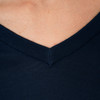 Damen Merino-Langarmshirt mit V-Ausschnitt