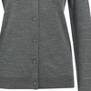 Damen Merino-Strickjacke in Unifarben