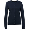 Damen Merino-Strickjacke in Unifarben