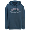 Herren Sweat-Hoodie mit Print dunkelblau