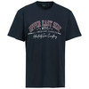 Herren-T-Shirt mit großem Print dunkelblau