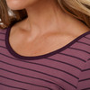 Damen Umstands-Langarmshirt im Ringel-Look