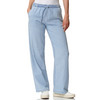 Damen Wide-Leg-Hose in Denim-Optik