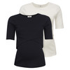 2 Damen Umstands-T-Shirts mit Stillfunktion