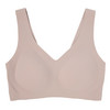 Damen Seamless-Bustier aus Mikrofaser beige