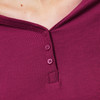 Damen Schlafshirt mit Rippstruktur