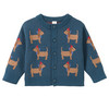 Newborn Strickjacke mit Dackel-Allover
