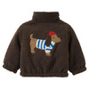 Baby Teddyjacke mit Dackel-Stickerei