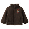 Baby Teddyjacke mit Dackel-Stickerei