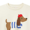 Kinder Sweatshirt mit Dackel-Print