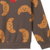 Kinder Sweatshirt mit Crossaint-Print