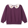 Mädchen Sweatshirt mit Bubikragen