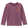 2 Mädchen Langarmshirts mit Crossaint-Motiven