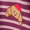 2 Baby Langarmshirts mit Crossaint-Motiven