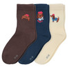 3 Paar Kinder Socken mit Stickerei