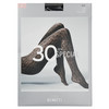 Damen Feinstrumpfhose mit Leo-Muster 30 DEN schwarz