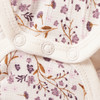 Babybody met lange mouwen en bloemetjes