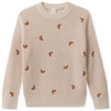 Kinder Strickpullover mit Stickerei