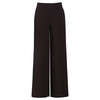 Damen Modal-Wide-Leg-Hose mit Elastikbund dunkelbraun