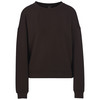 Damen Modal-Shirt mit Rundhals dunkelbraun
