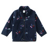 Baby Fleecejacke mit Blumen dunkelblau