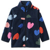 Mädchen Fleecejacke mit Herzen