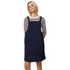 Damen Jeanslatzkleid aus dunklem Denim
