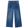 Mädchen Wide-Leg-Jeans mit Knopf
