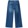 Mädchen Wide-Leg-Jeans mit Knopf