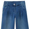 Mädchen Wide-Leg-Jeans mit Knopf