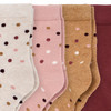 5 Paar Mädchen Socken mit Punkten